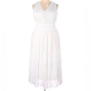 Kings Road New with Tags White Gauze Maxi Size Xl Extra Large